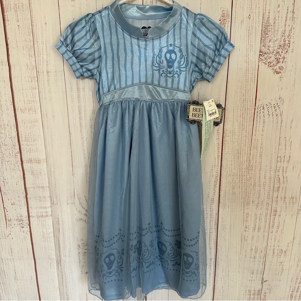 Girls Beetlejuice Astrid blue dress up nightgown size small 6/6x